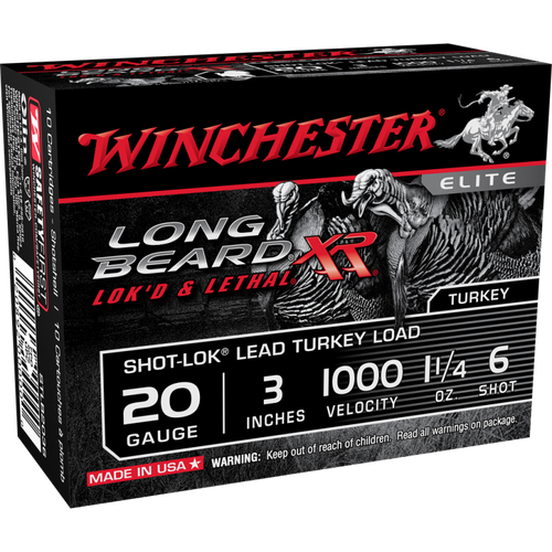 Winchester Long Beard 20GA 3" 1 1/4oz 6 shot - 10 rounds
