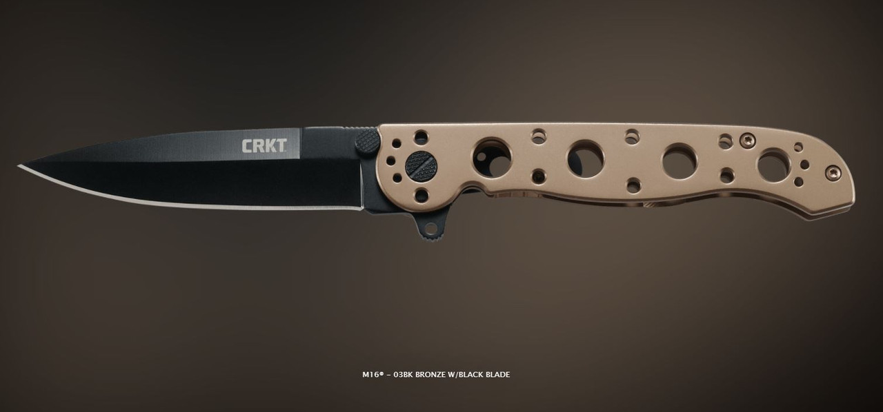 CRKT M16-03BK Bronze w/ Black Blade Folding Knife