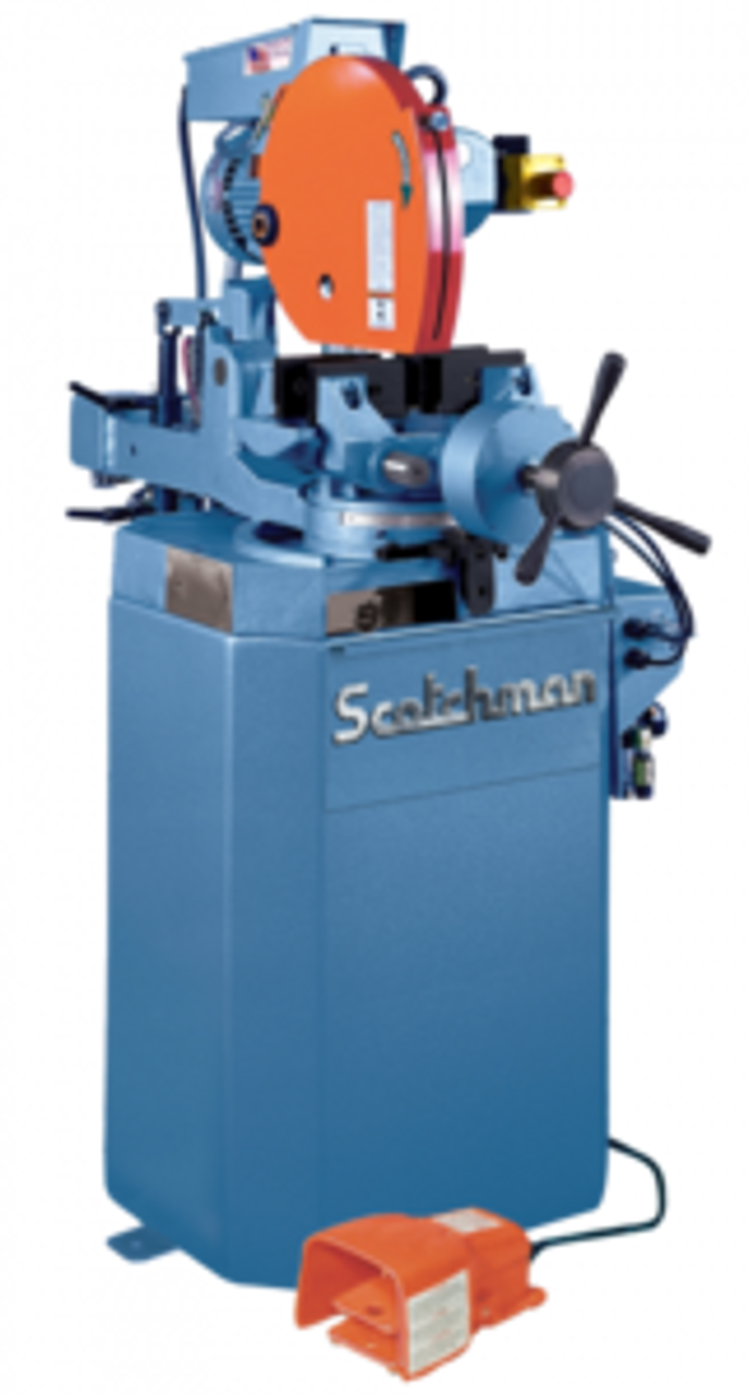 Scotchman Model CPO350SSPKPD, 14" Semi-Automatic Circular Coldsaw, (1ph)