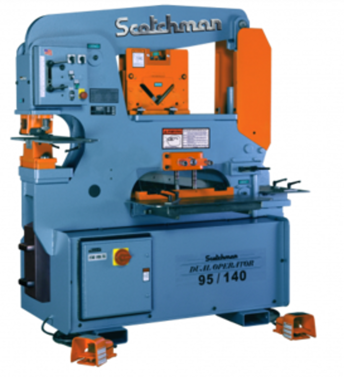 Scotchman Model DO95/140-24M-3, 95-Ton Dual-Operator Hydraulic Ironworker (3ph)