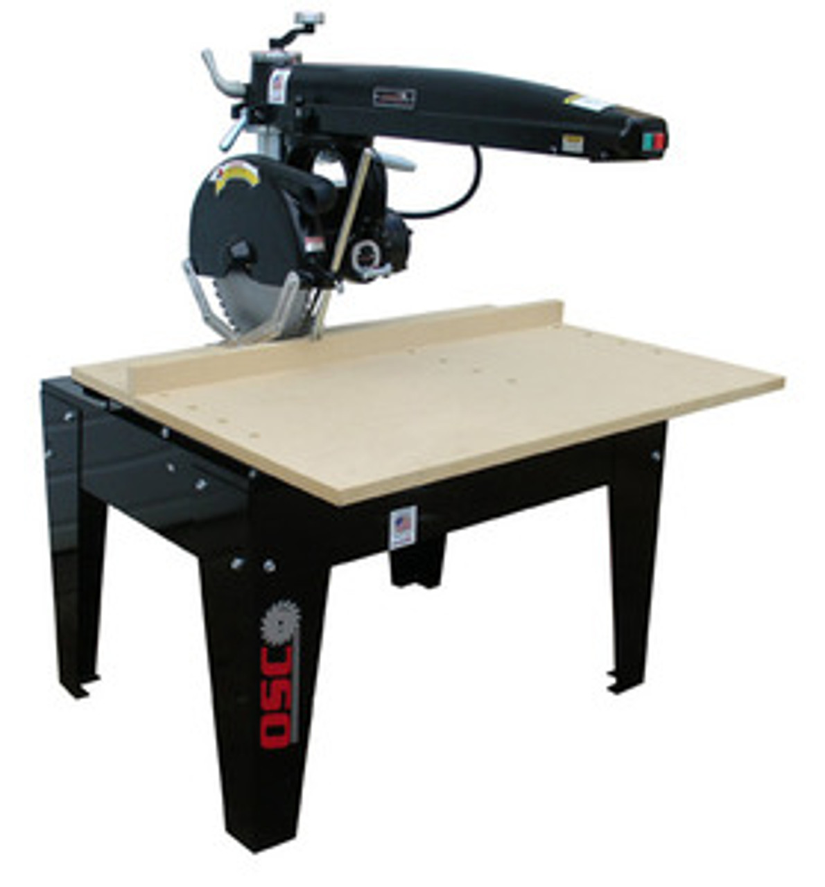 Original Saw Co. 14" Radial Arm Saw, Heavy-Duty Series, 5hp/3ph