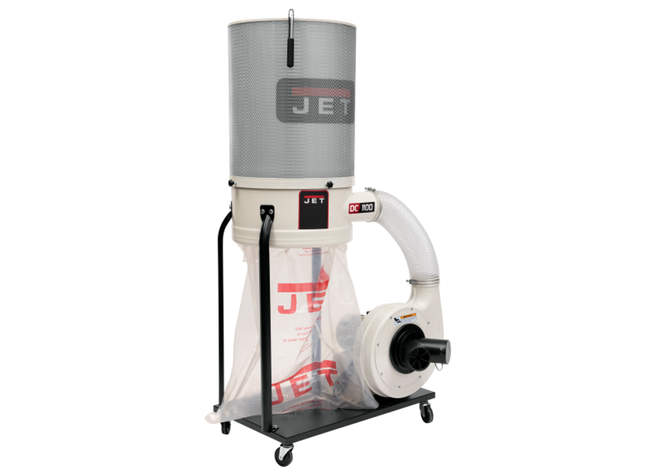 Jet Woodworking  Jet DC-1100VX-CK Dust Collector, 1.5HP, 1Ph, 115/230V, 2-Micron Canister Kit