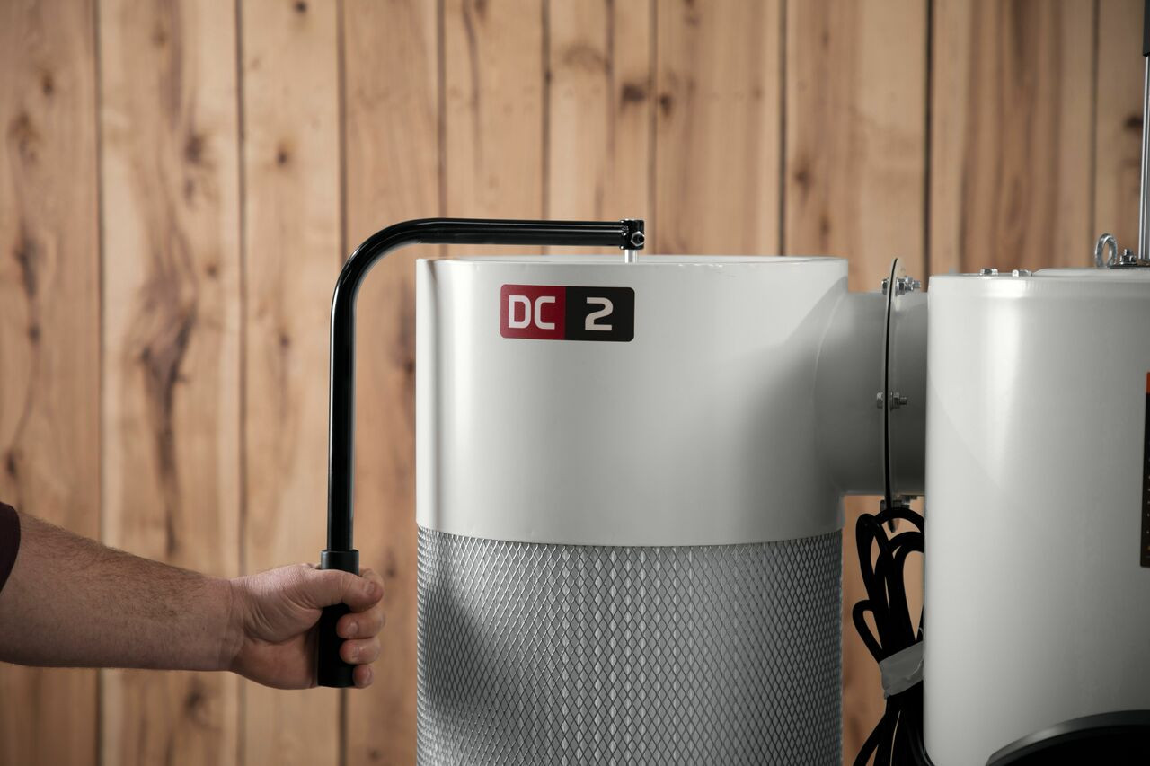 Jet JCDC-2 Cyclone Dust Collector, 2-Micron Filter, 938 CFM, 2 HP