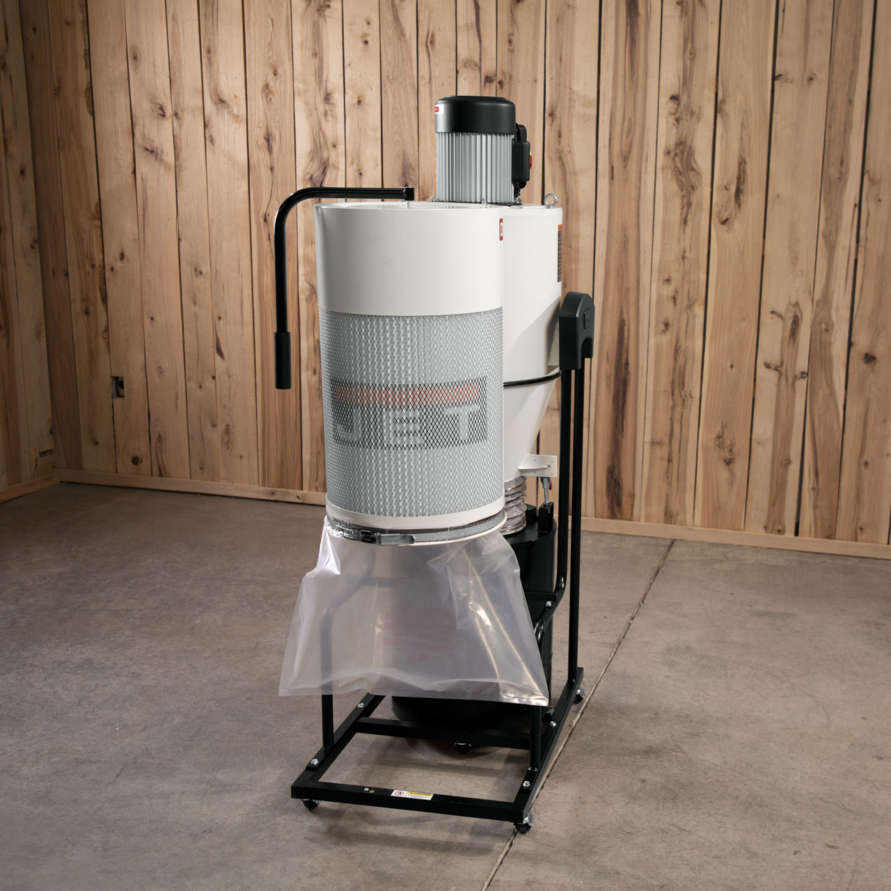 JCDJet C-1.5 Cyclone Dust Collector, 2-Micron Filter, 763 CFM, 1-1/2 HP, 1Ph 115V