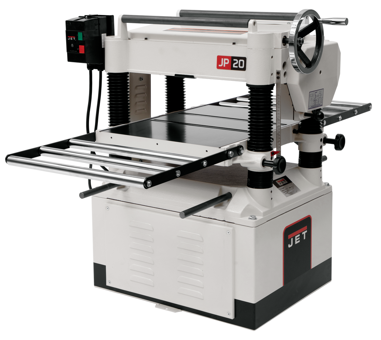 Jet JWP-208-1, 20-Inch Planer, HSS Knife Cutterhead, 3 HP, 1Ph 230V