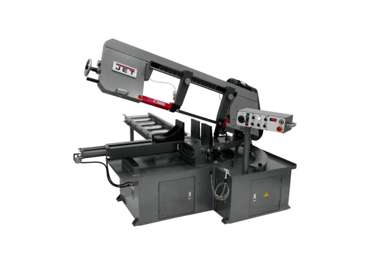 Jet Semi-Automatic Dual Mitering Bandsaw 3HP 230V, 3-Ph | MBS-1323EVS-H