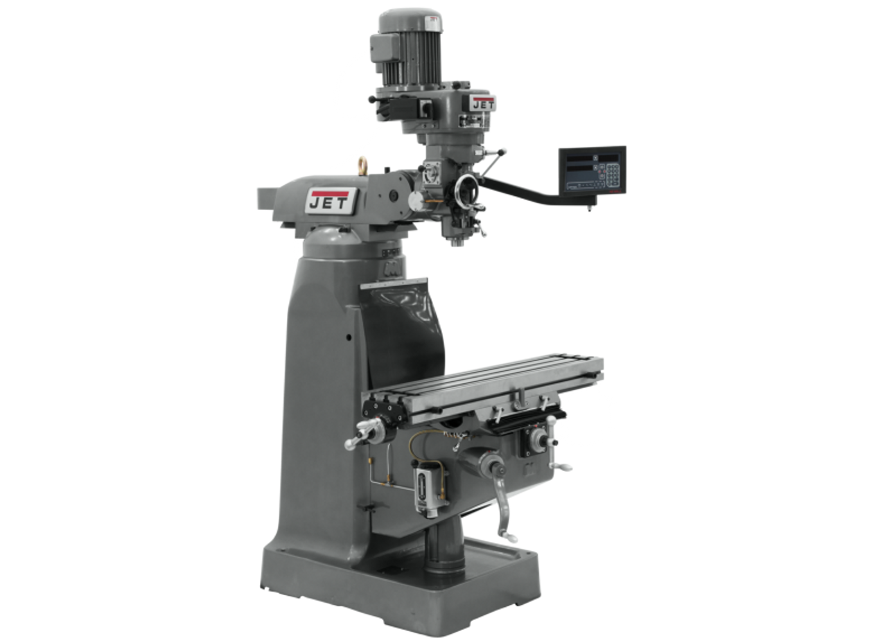 JTM-1 Mill With 3-Axis Newall DP700 DRO (Knee)