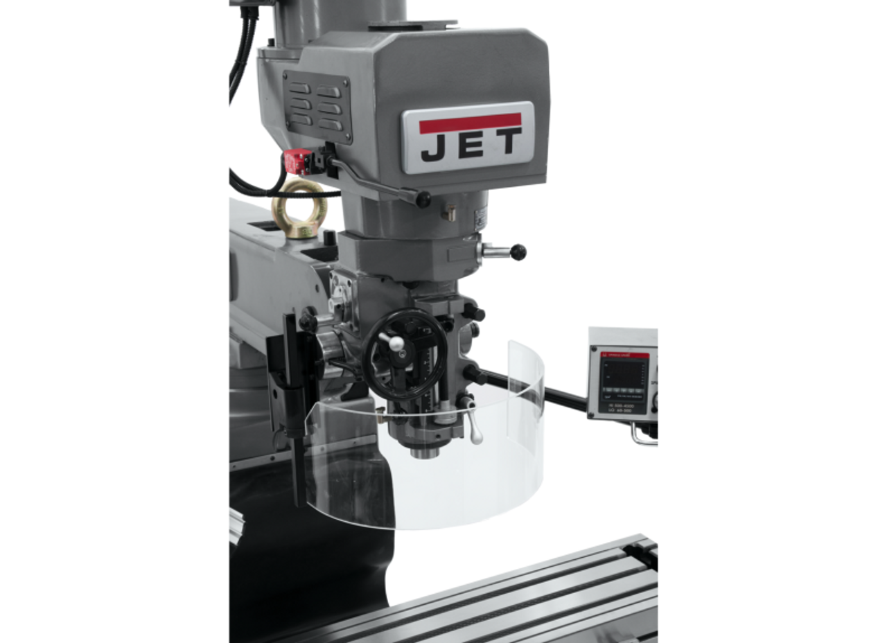 JTM-1050EVS2/230 Mill With 3-Axis Acu-Rite 203 DRO (Knee) With X and Y-Axis Powerfeeds
