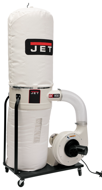 Jet Woodworking Jet DC-1100VX-BK Dust Collector, 1.5HP, 1Ph, 115/230V, 30-Micron Bag Filter Kit Jet Woodworking Jet DC-1100VX-BK Dust Collector, 1.5HP, 1Ph, 115/230V, 30-Micron Bag Filter Kit