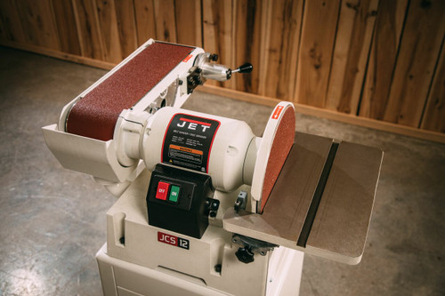 Jet Woodworking  Jet JSG-6DCK, 6"x48" Belt / 12" Disc Sander, 1.5HP 1PH 115/230V, Open Stand