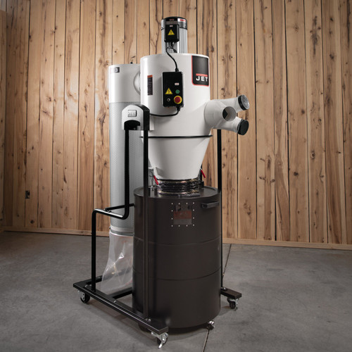 Jet JCDC-3 Cyclone Dust Collector, 2-Micron Filter, 1240 CFM, 3 HP, 1Ph 230V