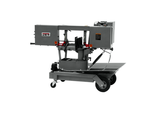 Jet HVBS-10-DMWC 10” Horizontal/Vertical Dual Mitering Portable Band Saw with Coolant System, 1HP, 115V, 1 Ph