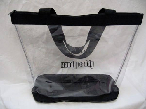 Large Clear Tote Bag with Zipper Closure