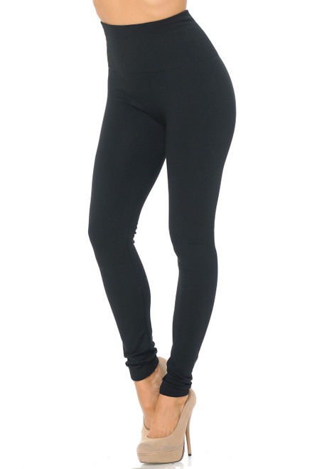 Plus Size Seamless Fleece Leggings —