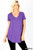 Premium Short Sleeve V-Neck Round Hem Top