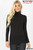 Brushed Microfiber Mock Neck Top