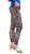 Loralie Print Leggings with Pockets - Colorful Buttons PLUS Size