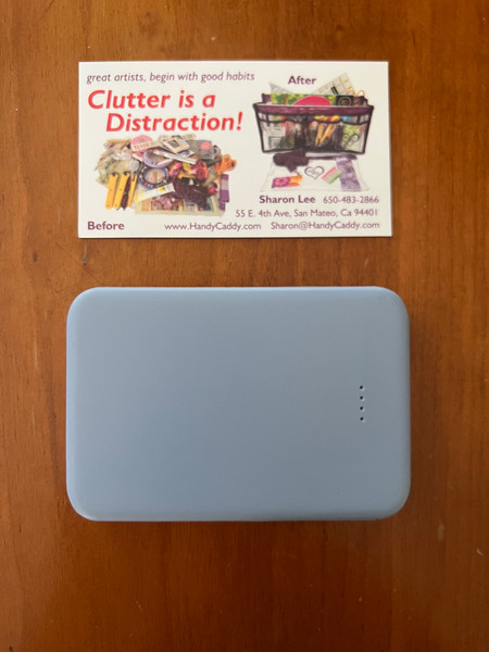 Grey  Power Bank with dual port and micro USB cable ONLY 