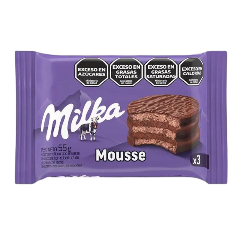 Count Line Milka Milka Alfajor Triple Cookie with Chocolate Mousse Wholesale Bulk Box ...