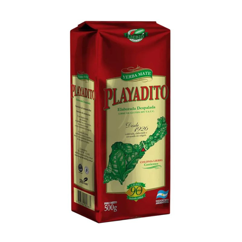 Playadito Yerba Mate Premium without Stems, 500 g / 1.1 lb ea (10