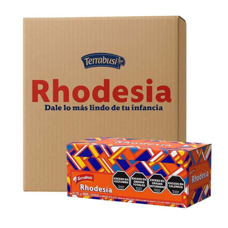 Rhodesia Chocolate Cookie with Lemon Cream Filling, 22 g / 0.78 oz