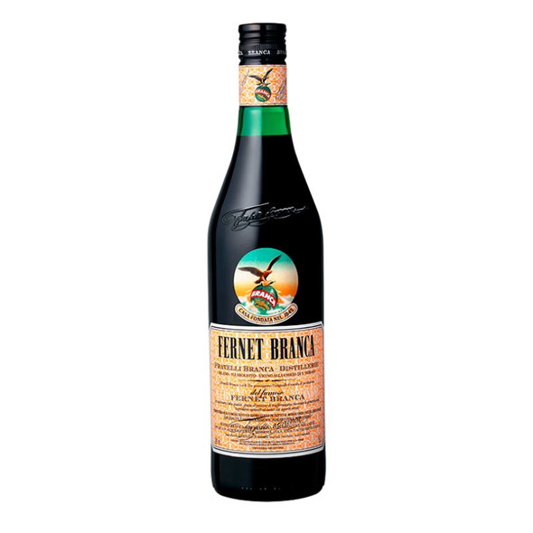 Fernet Branca Bitter Amaro Herbal Infusion Liqueur Genuine Argentina Flavor Recipe - ABV 39%, 750 ml / 25.4 oz ea (12 units per box)