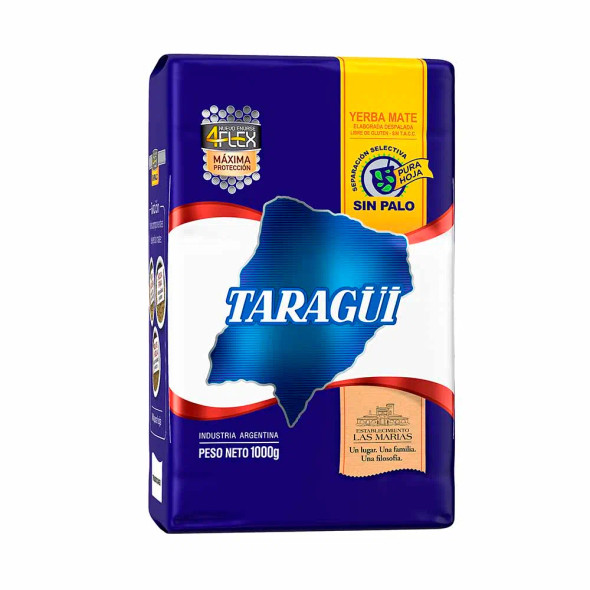 Taragüi Classic Yerba Mate Without Stems, 1 kg / 2.2 lb ea (10 count)