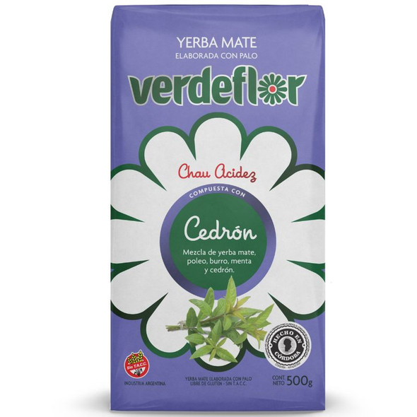 Verdeflor Yerba Mate Cedron w/Lemon Verbena Wholesale Bulk Pack, 500 g / 1.1 lb ea (12 count) Verdeflor Yerba Mate Cedron w/Lemon Verbena Wholesale Bulk Pack, 500 g / 1.1 lb ea (12 count)