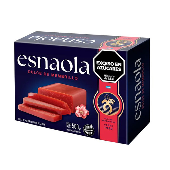 Esnaola Gluten Free Quince Jelly Bar, 500 g / 1.1 lb ea (12 count per box)