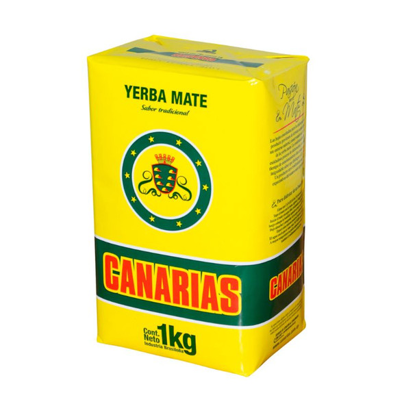 Canarias Traditional Yerba Mate from Uruguay, 1 kg / 2.2 lb ea (20 count)