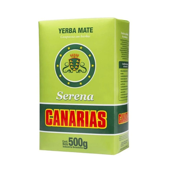Canarias Serena Yerba Mate with Herbs from Uruguay, 500 g / 1.1 lb ea (20 count)