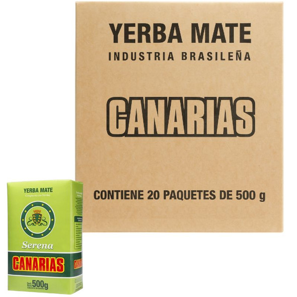 Canarias Serena Yerba Mate with Herbs from Uruguay, 500 g / 1.1 lb ea (20 count)