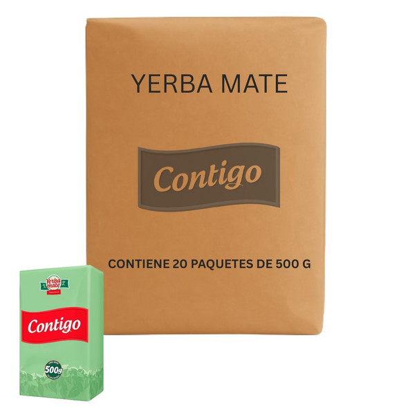 Contigo Classic Yerba Mate from Uruguay, 500 g / 1.1 lb ea (20 count)