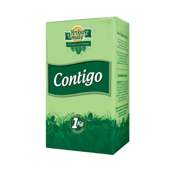 Contigo Yerba Mate with Herbs from Uruguay, 1 kg / 2.2 lb ea (20 count)