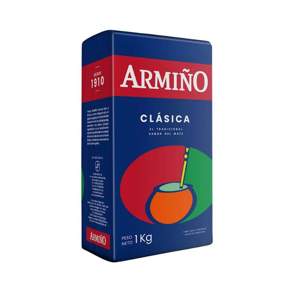 Armiño Classic Yerba Mate from Uruguay, 1 kg / 2.2 lb ea (20 count)