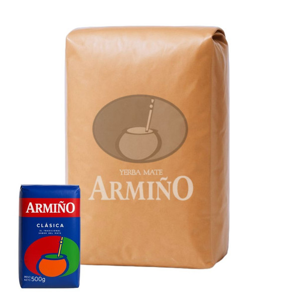 Armiño Classic Yerba Mate from Uruguay, 500 g / 1.1 lb ea (20 count)