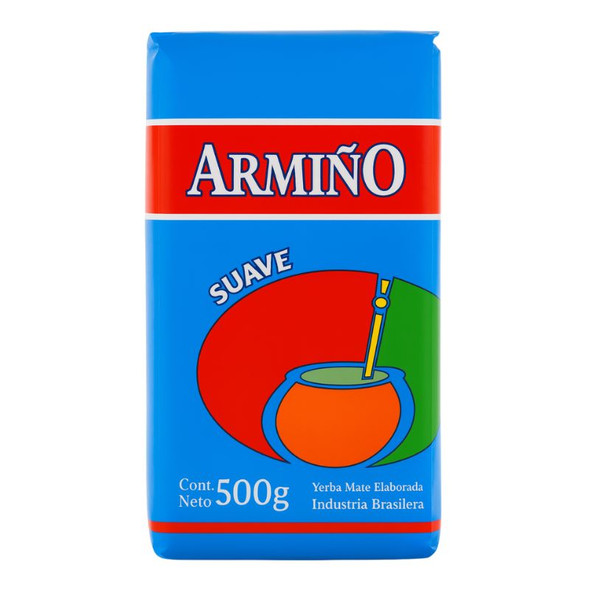 Armiño Soft Mild Yerba Mate Suave from Uruguay, 500 g / 1.1 lb ea (20 count)