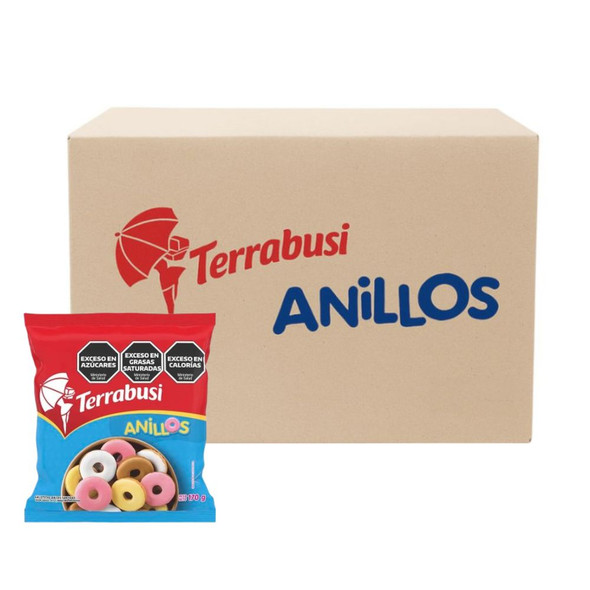 Terrabusi Anillos Sweet Ring Cookies, 170 g / 5.99 oz ea (24 count per box)