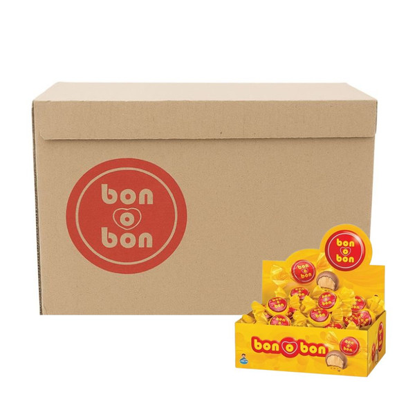 Bon o Bon Milk Chocolate Bites Filled With Peanut Butter, 450 g / 15.9 oz (box of 12 displays x 30 units ea)