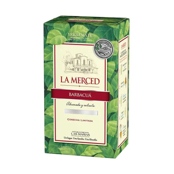 La Merced Yerba Mate Barbacuá, 500 g / 1.1 lb ea (6 count per box)