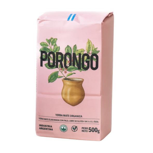 Porongo Certified Organic Yerba Mate with Stick, 500 g / 1.1 lb ea (10 count)