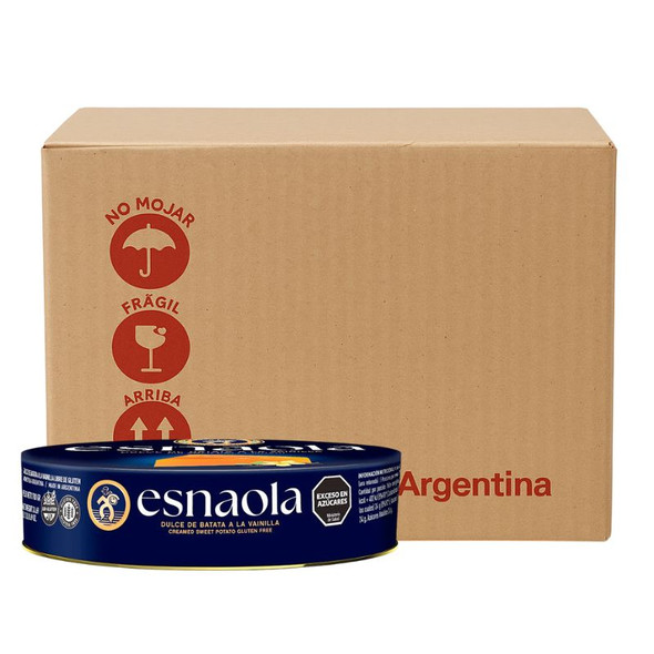 Esnaola Creamed Sweet Potato Jelly with Subtle Vanilla, 700 g / 1.54 lb Can ea (12 count per box)