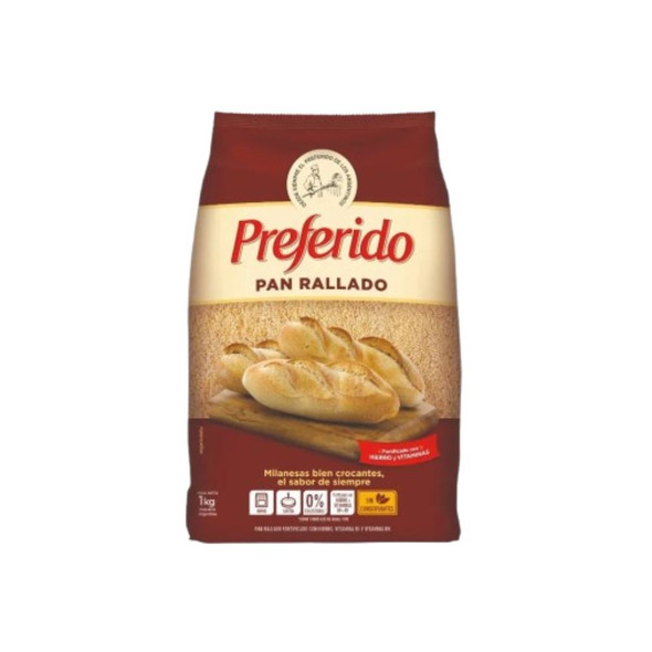 Preferido Bread Crumbs - Crunchy Texture for Perfect Coatings, 1 kg / 2.2 lb (9 count) Preferido Bread Crumbs - Crunchy Texture for Perfect Coatings, 1 kg / 2.2 lb (9 count)