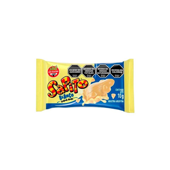 Sapito White Chocolate Bites – Peanut & Cereal Filling, Gluten-Free, 240 g / 8.47 oz ea (box of 8 displays x 24 units ea)