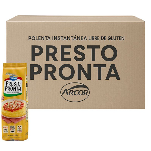 Presto Pronta Classic Instant Corn Meal Polenta Ready in One Minute, 730 g / 25.75 lb ea (24 count per box)