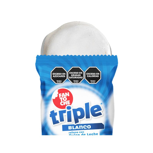 Fantoche Alfajor Triple Sugar Meringue Covered Filled with Dulce de Leche Large, 85 g / 3 oz ea (24 count)