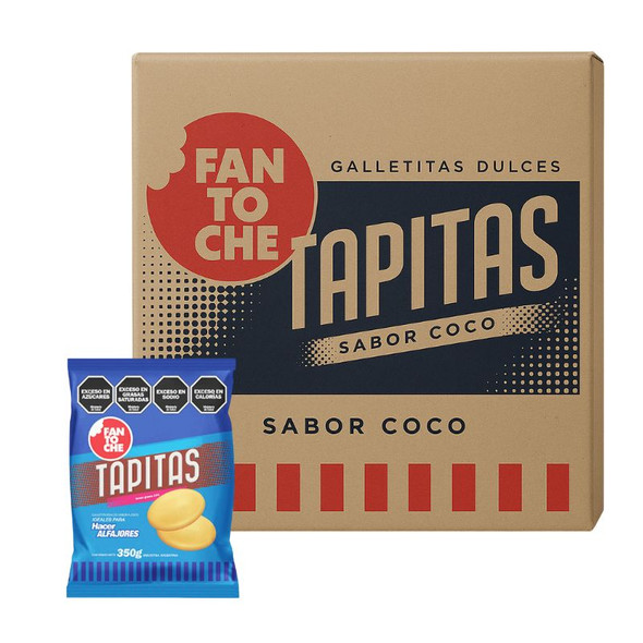 Fantoche Coconut Cookie Discs – Perfect for Cornstarch Alfajores, 350 g / 12.19 oz ea (12 count)