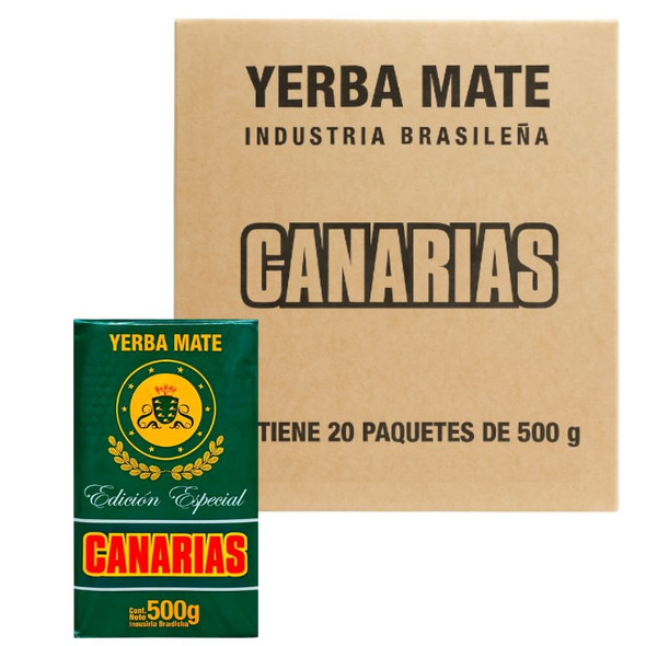 Canarias Special Edition Yerba Mate without Stems from Uruguay, 500 g / 1.1 lb ea (20 count)