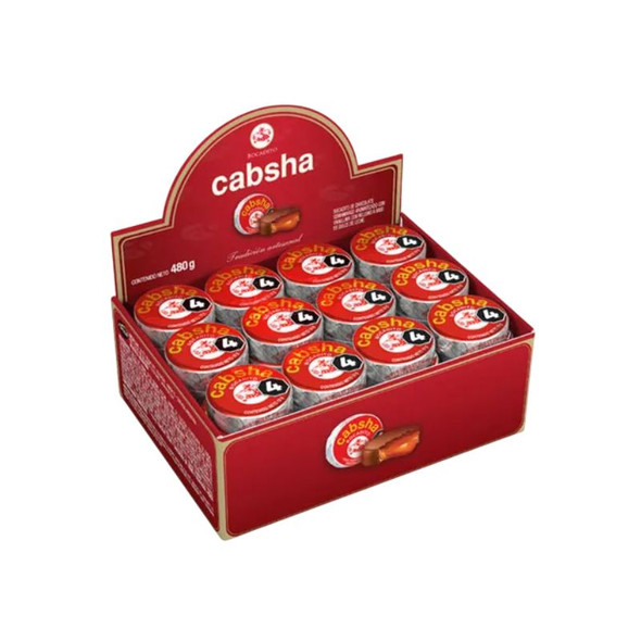 Cabsha Milk Chocolate Bites Filled with Dulce de Leche, 10 g / 0.35 oz ea (box of 24 displays x 48 units ea)