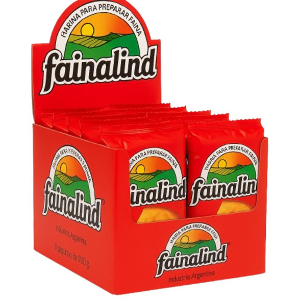 Fainalind Chickpea Flour Mix for Fainá, 200 g / 7 oz (box of 8)